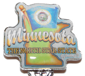 Minnesota - The North Star State Souvenir Spoon