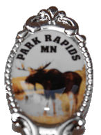 Park Rapids MN Moose Souvenir Spoon